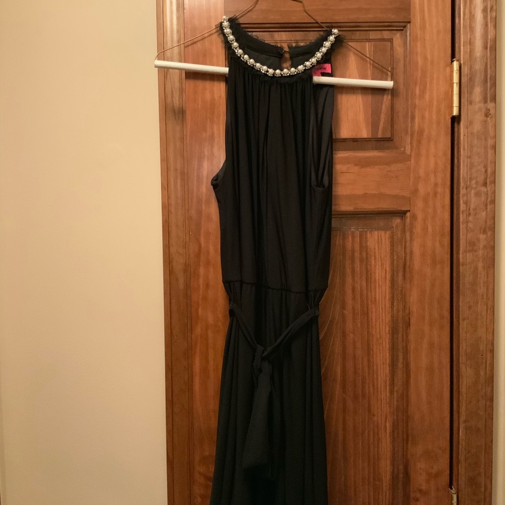 Black evening jump suit